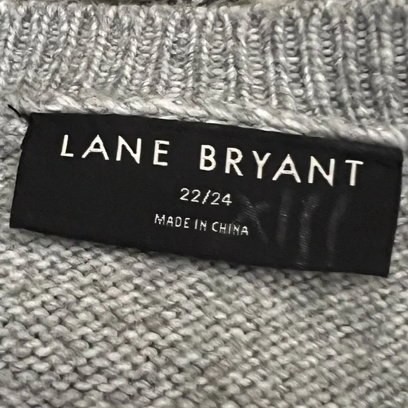 Lane Bryant Colorful Striped V-Neck Sweater 22/24 - Picture 5 of 6